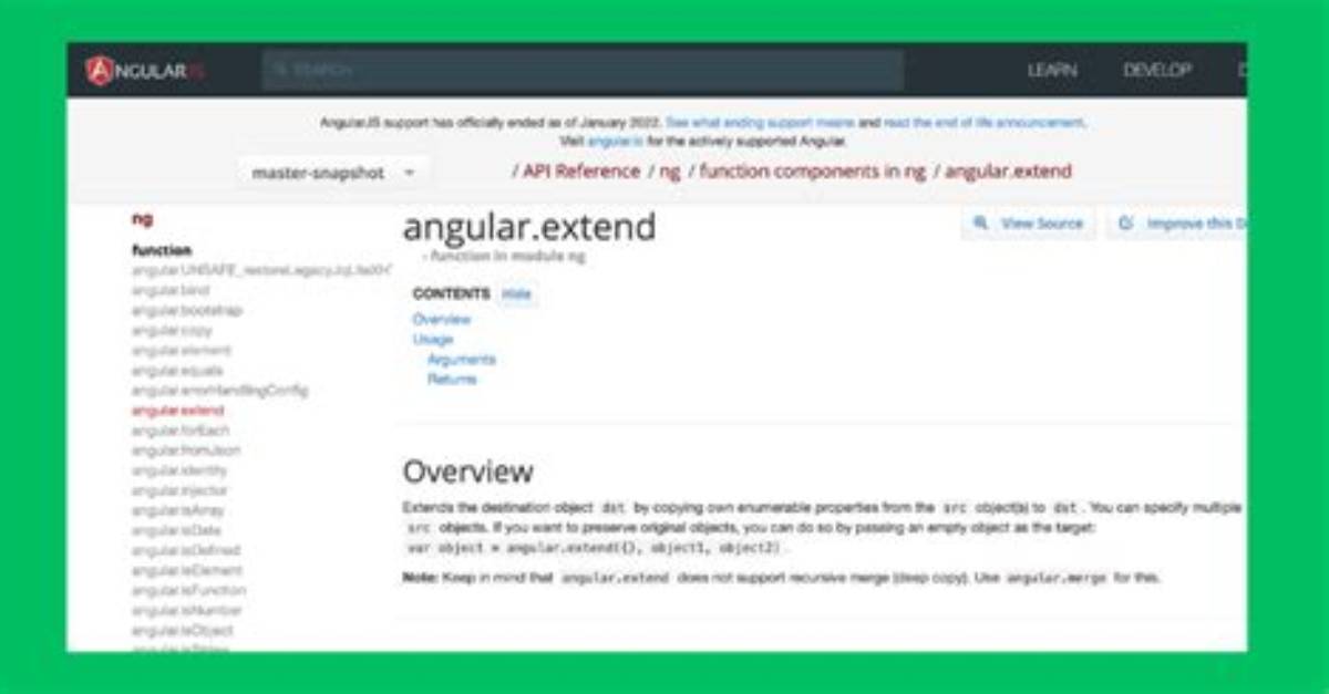 Object. Assign() Vs. Angular. Extend()