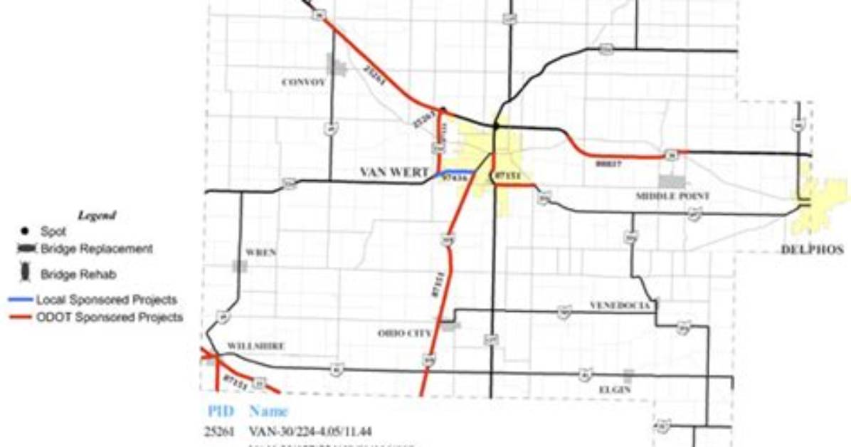 Odot Lists Construction Projects