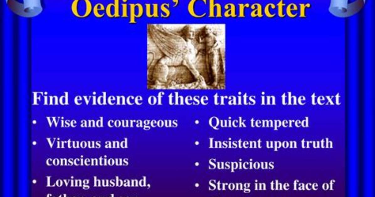 Oedipus Character Traits