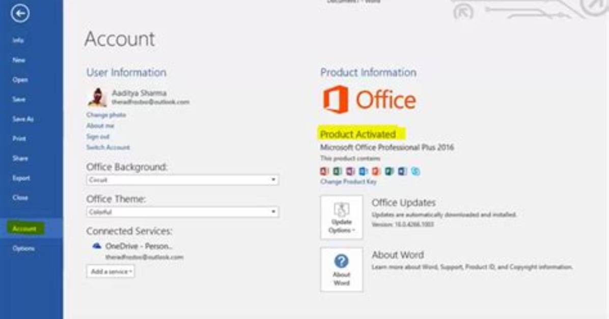 Office 2016 Does Not Activate