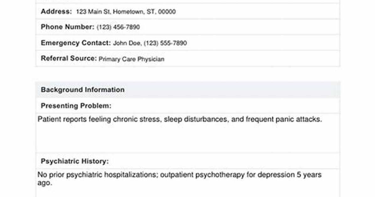 On a Psychological Evaluation?