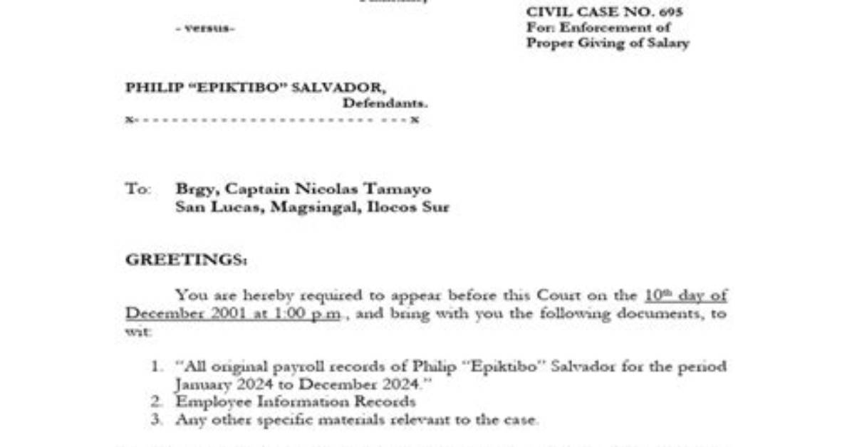 On a Subpoena Duces Tecum?