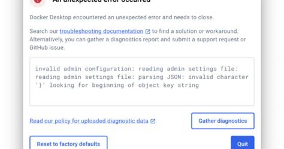 On Building Docker Image Level=Error Msg="Can't Close Tar Writer: Io: Read/Write on Closed Pipe"