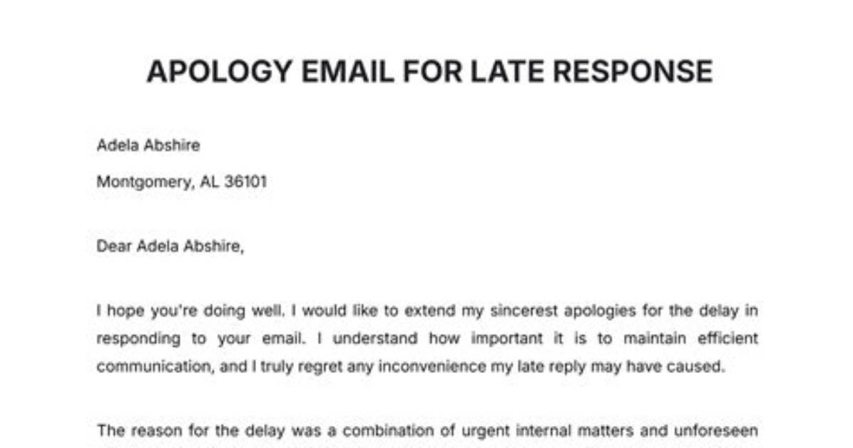 On Delay in Replying?