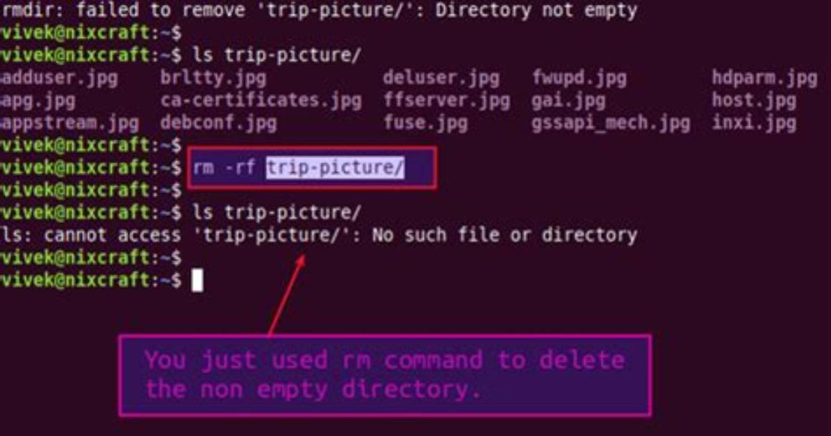 On Directory Not Empty?