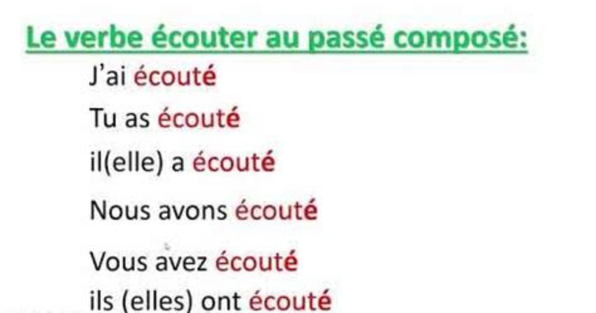 On Ecouter Passe Compose?
