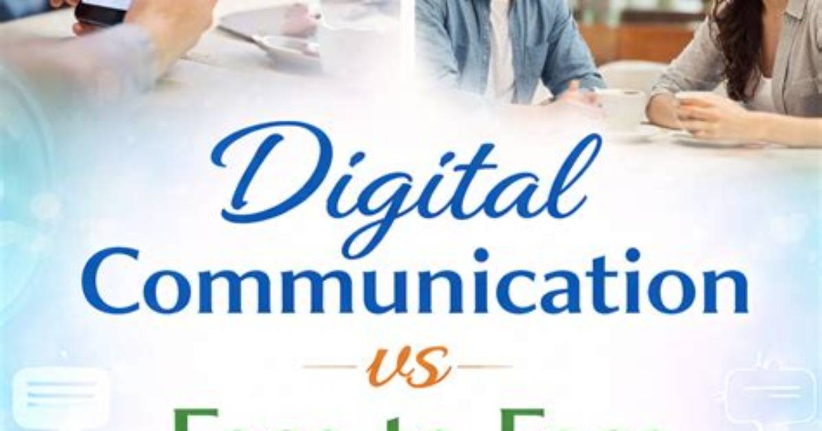 On Face to Face Communication?