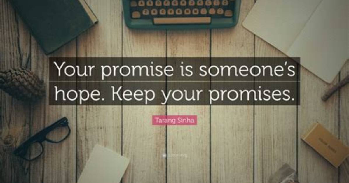 On Keep Your Promises?