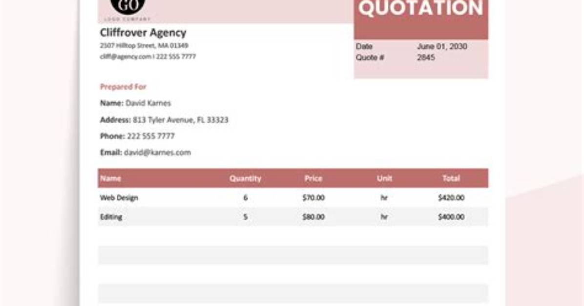 On Request for Quotation?