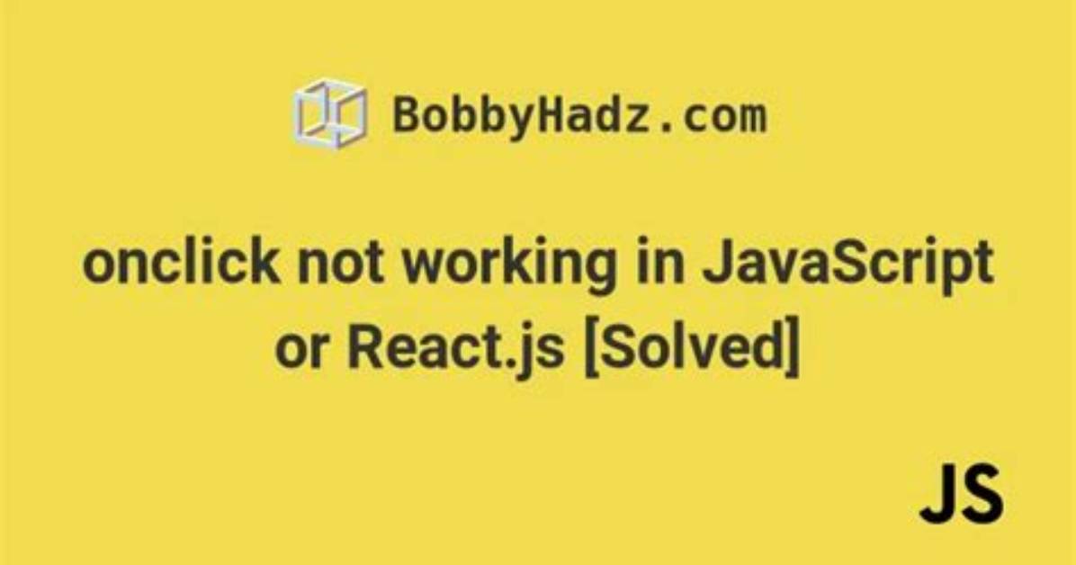 OnClick Not Working React Js