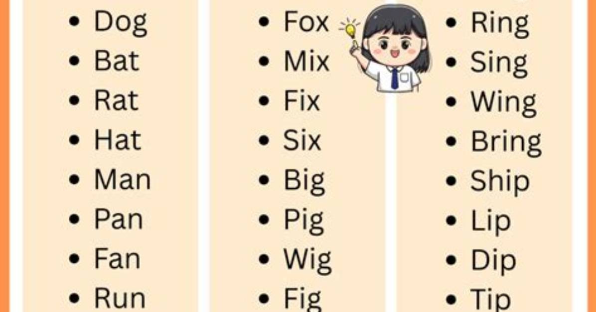 One Syllable Words