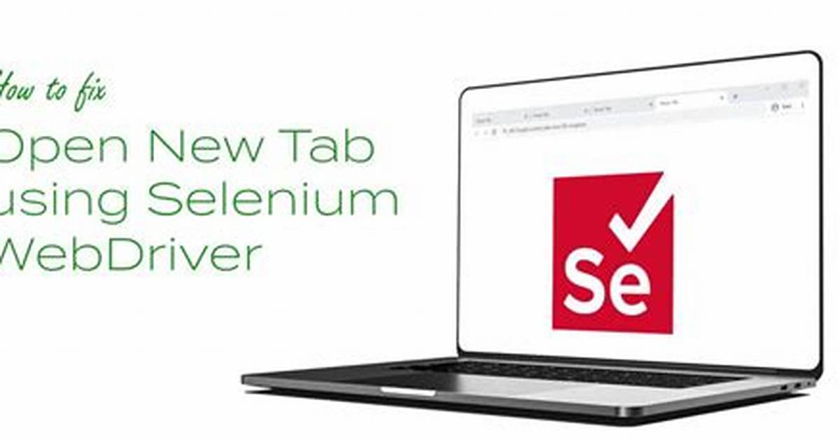 Open and Close New Tab with Selenium Webdriver in Os X