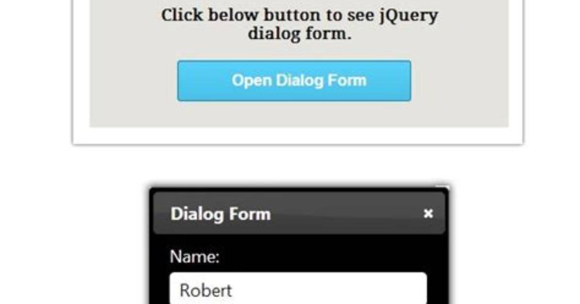 Open Dialog Jquery
