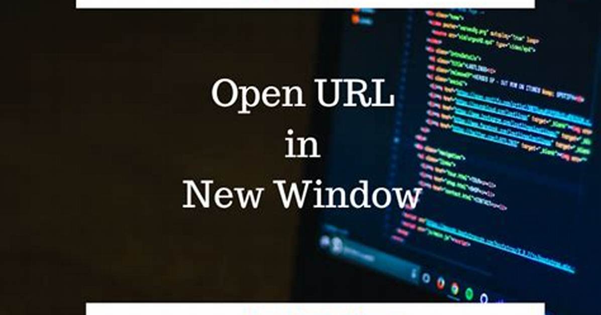 Open Url in New Window with Javascript