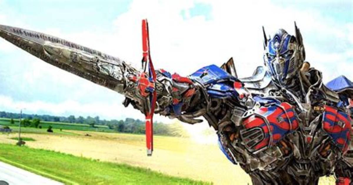 Optimus Prime Wields a Sword