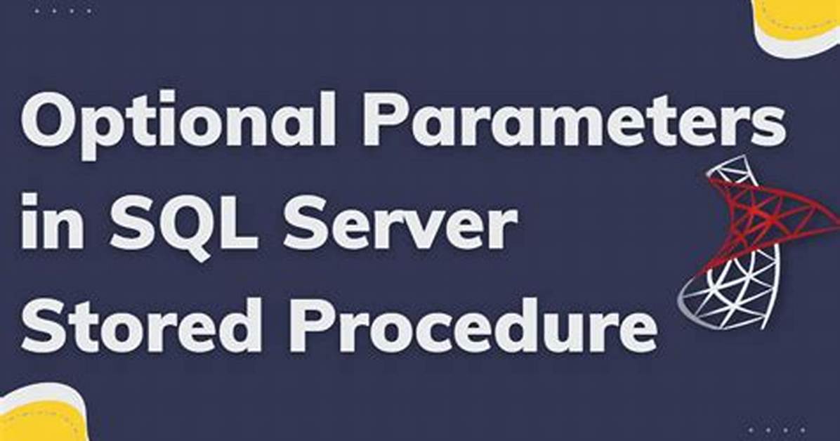 Optional Parameters in Sql Server Stored Proc?