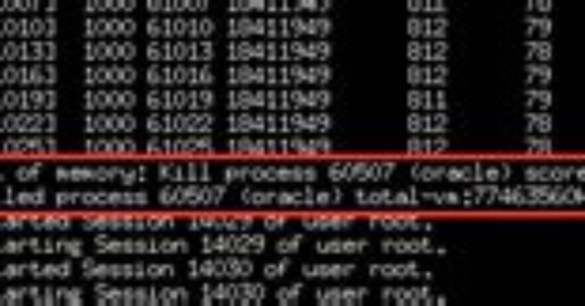 Ora-12805: Parallel Query Server Died Unexpectedly