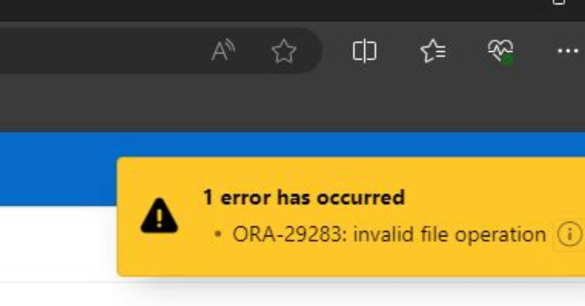 Ora-29283: Invalid File Operation: Nonexistent File or Path [29434] Trying to Restore Database or Read Text Files