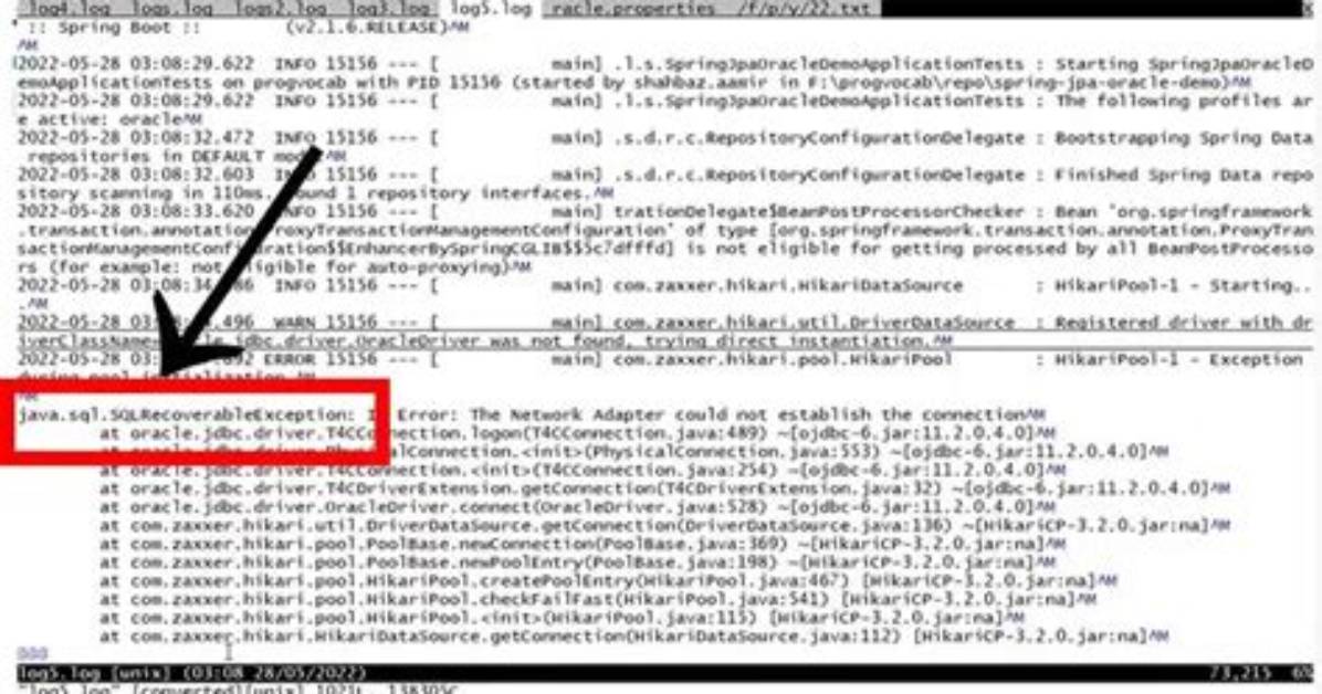 Oracle Db: Java. Sql. Sqlexception: Closed Connection
