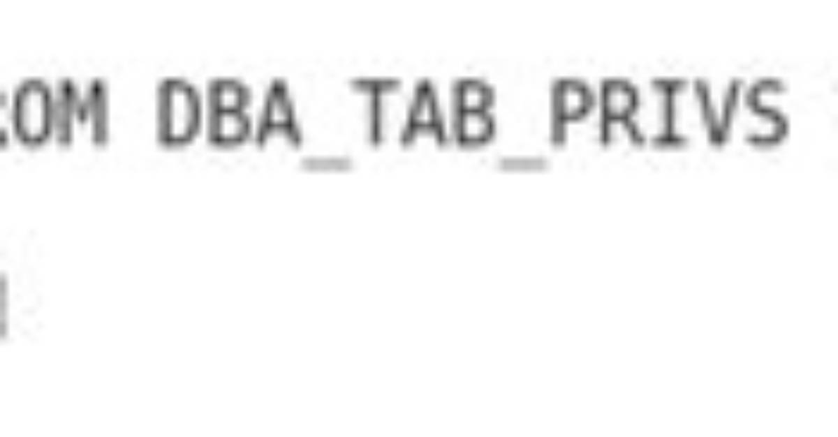 Oracle: Granting Select Any Table Doesn't Show up in Dba_Tab_Privs