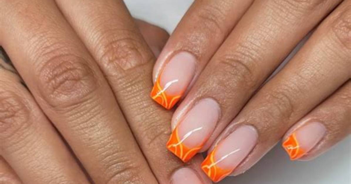 Orange Nails