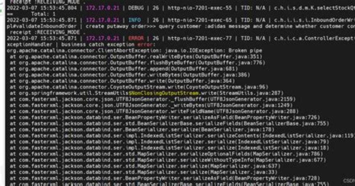 Org. Apache. Catalina. Connector. Clientabortexception: Java. Io. Ioexception: Apr Error: -32