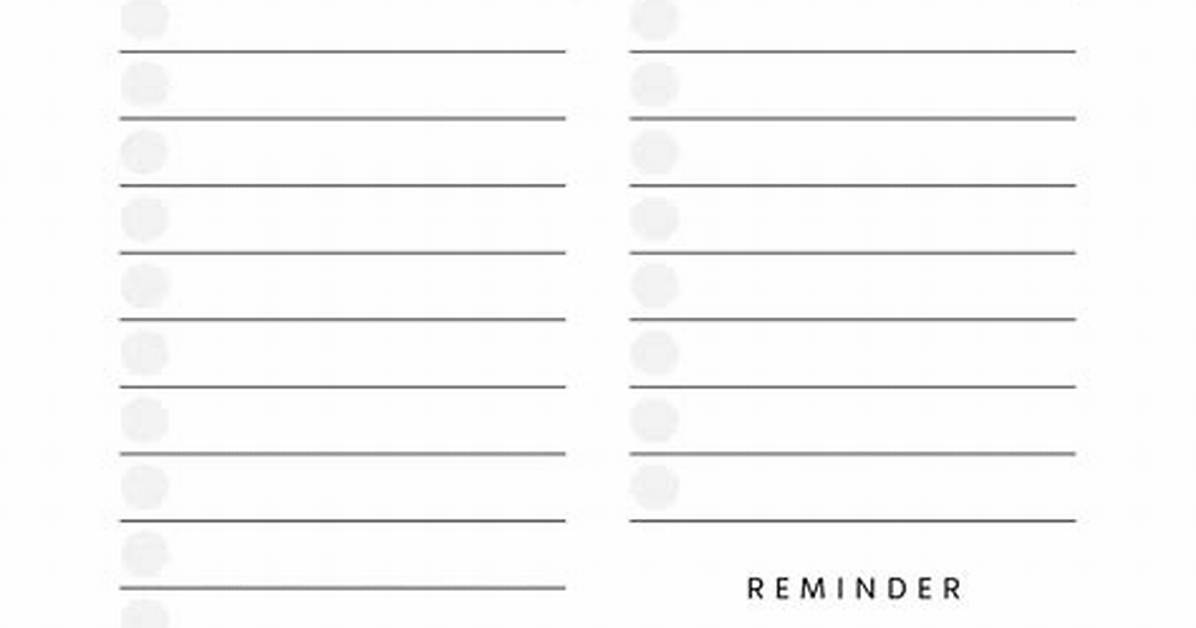 Organized List