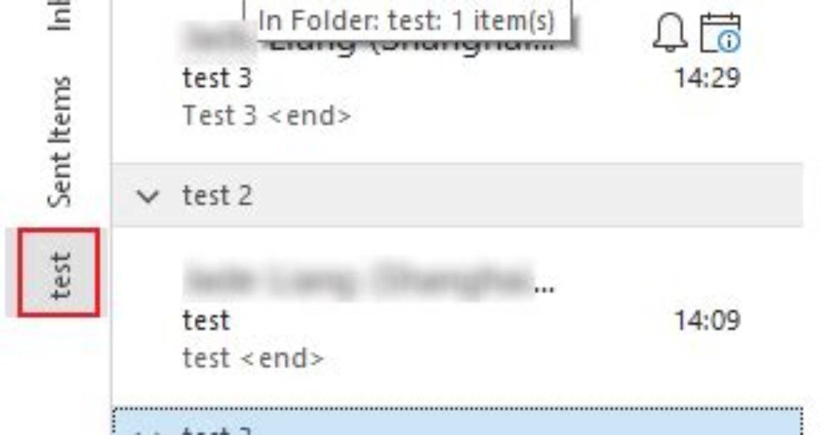 Outlook, Show Subfolders as Items Inside a Folder