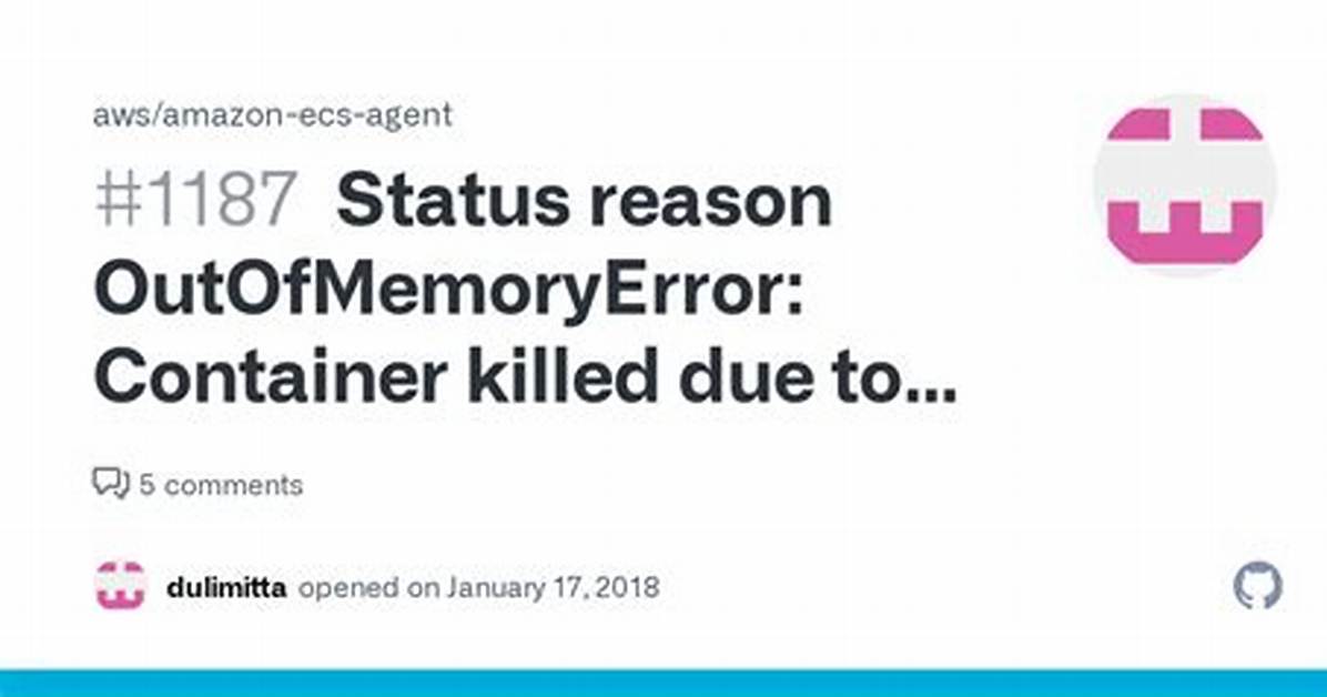 Outofmemoryerror: Container Killed Due to Memory Usage on Aws Batch Job