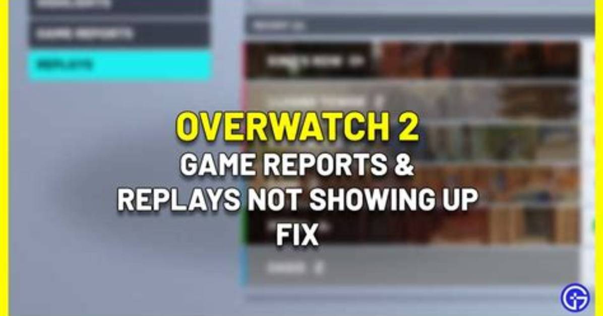 Overwatch 2 Replays Not Working and Showing Error Explained and How to Fix Issue