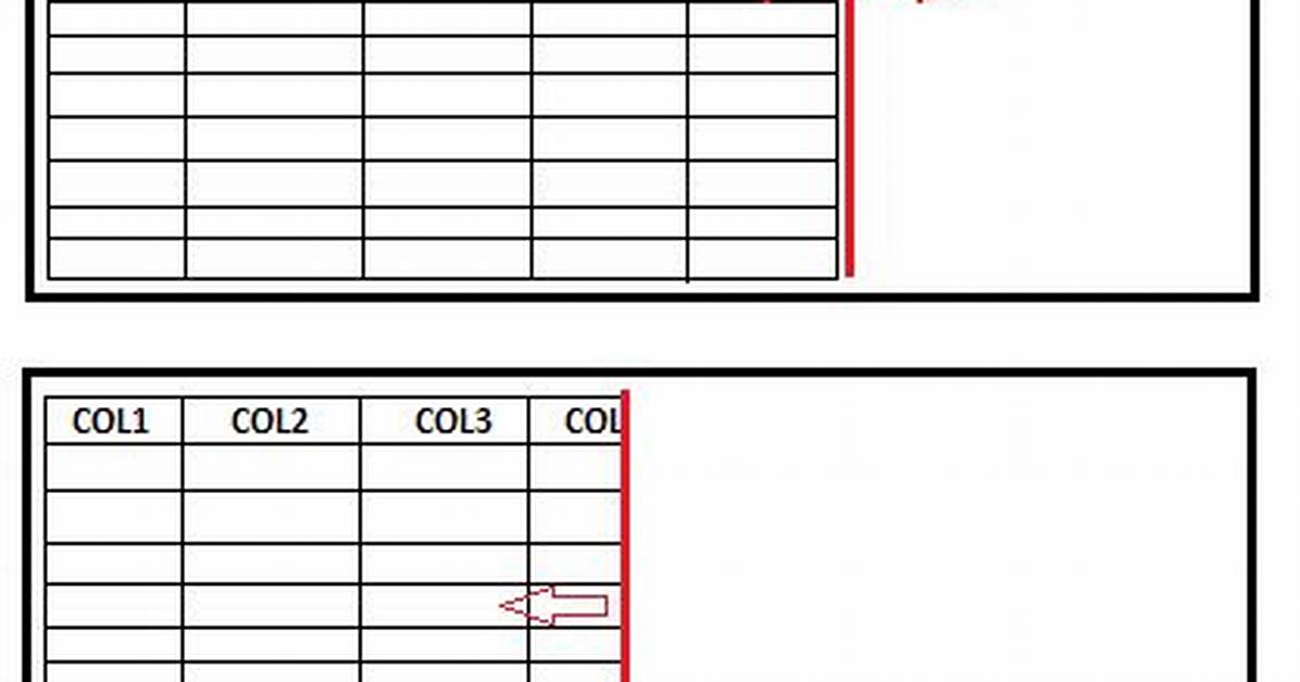 P-Splitter & P-Table with Horizontal Scroll
