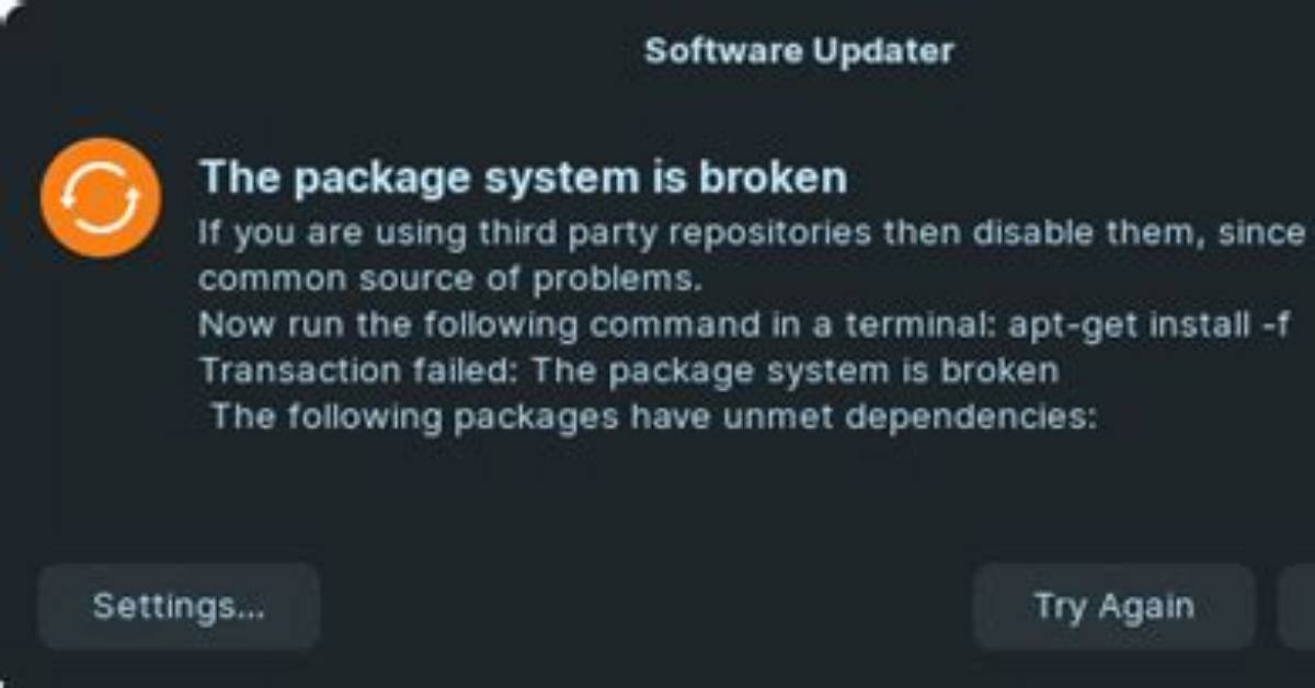 Package System Is Broken. How to Fix It?