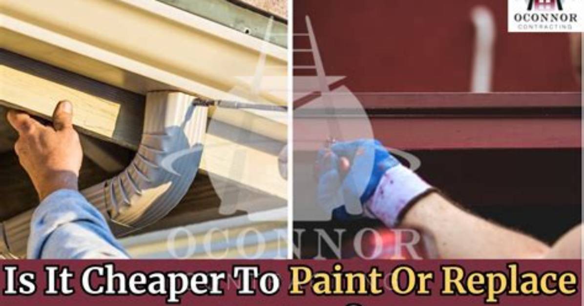Paint Gutters or Replace