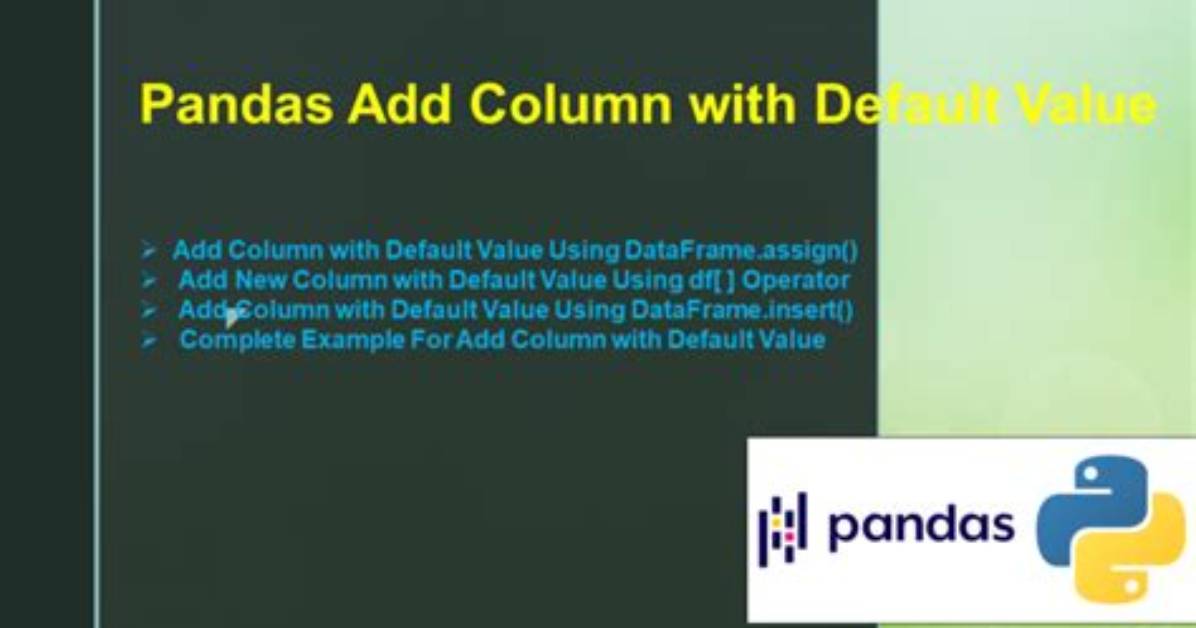 Pandas - Case When & Default in Pandas