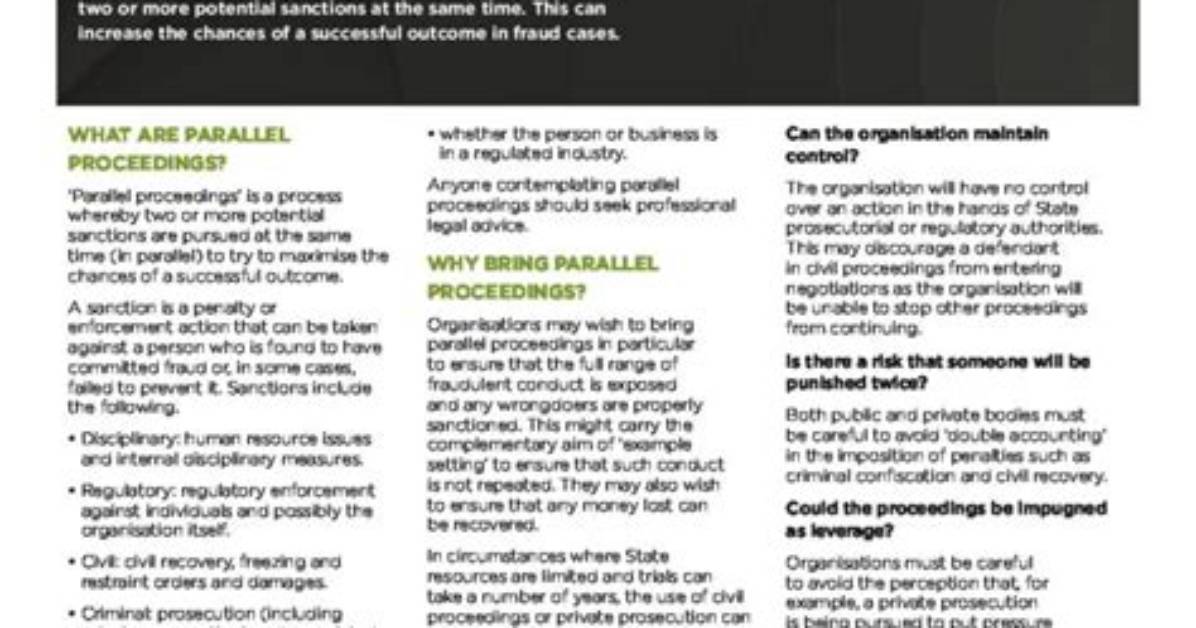 Parallel Proceedings - How to Discuss