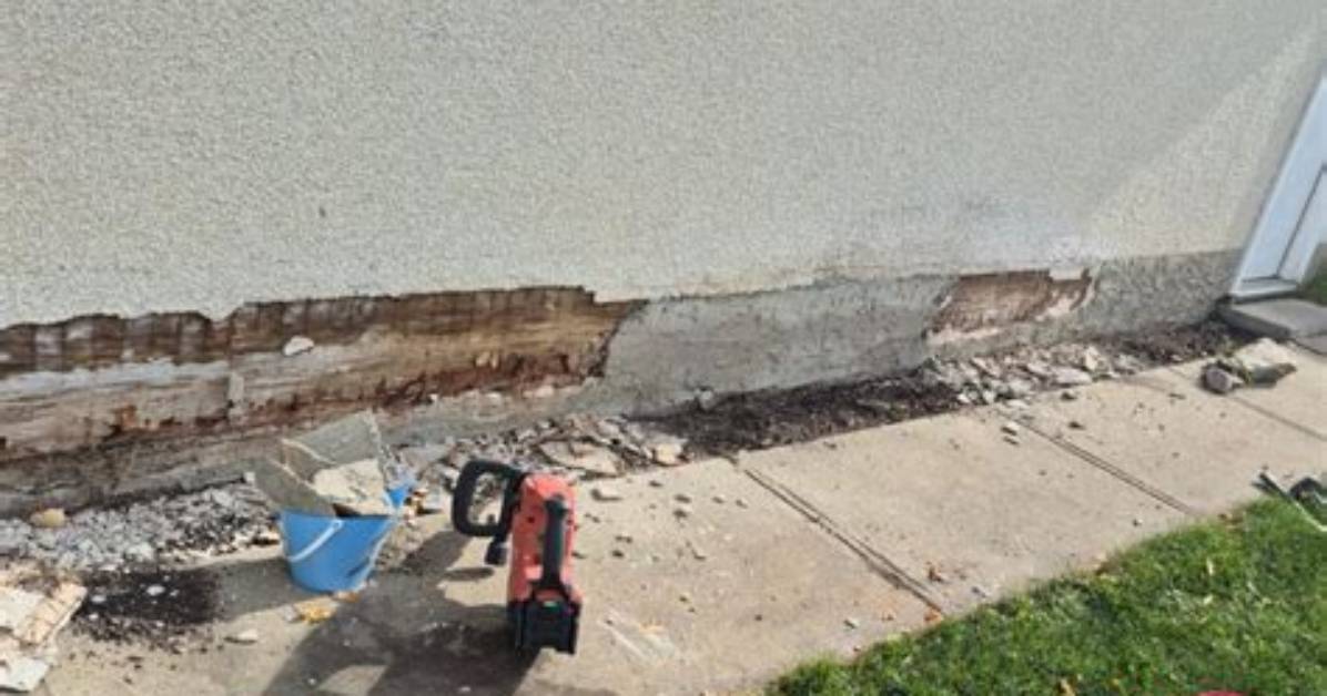 Parging Falling Off
