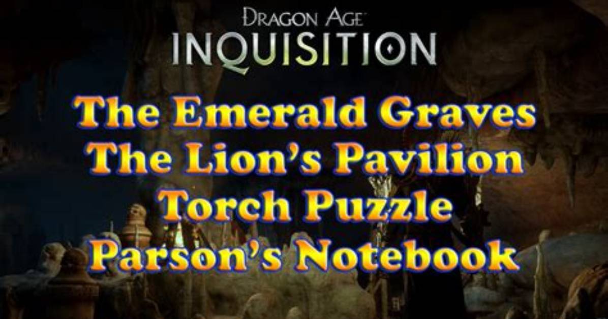 Parson's Battered Notebook - Lions Pavilion Torches Puzzle