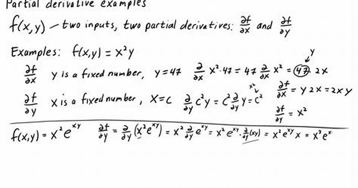 Partial Derivatives and Constraints on Variables