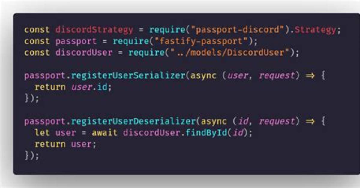 Passport. Js - Error: Failed to Serialize User into Session