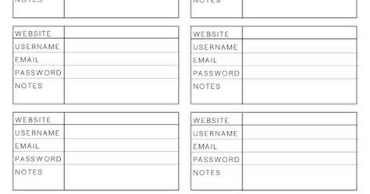 Password Log
