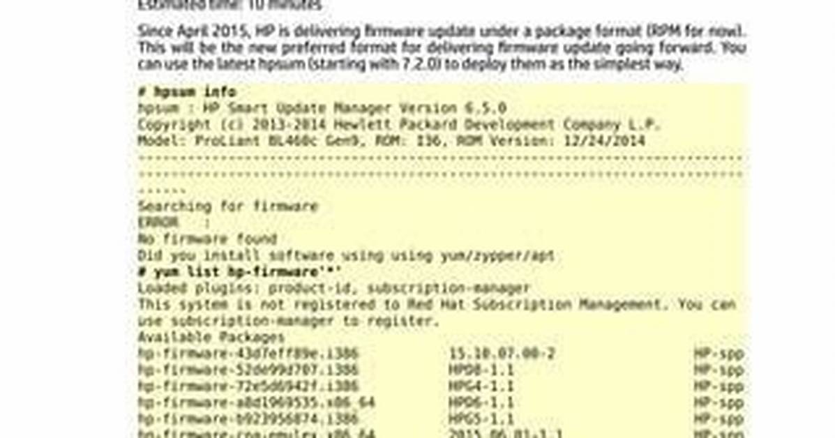 Patching Proliant Firmware & Software with Hpsum (Hp Smart Update Manager) on Windows Systems