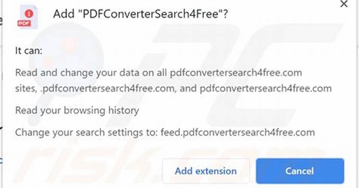 Pdfconvertersearch4Free Browser Hijacker Removal Instructions