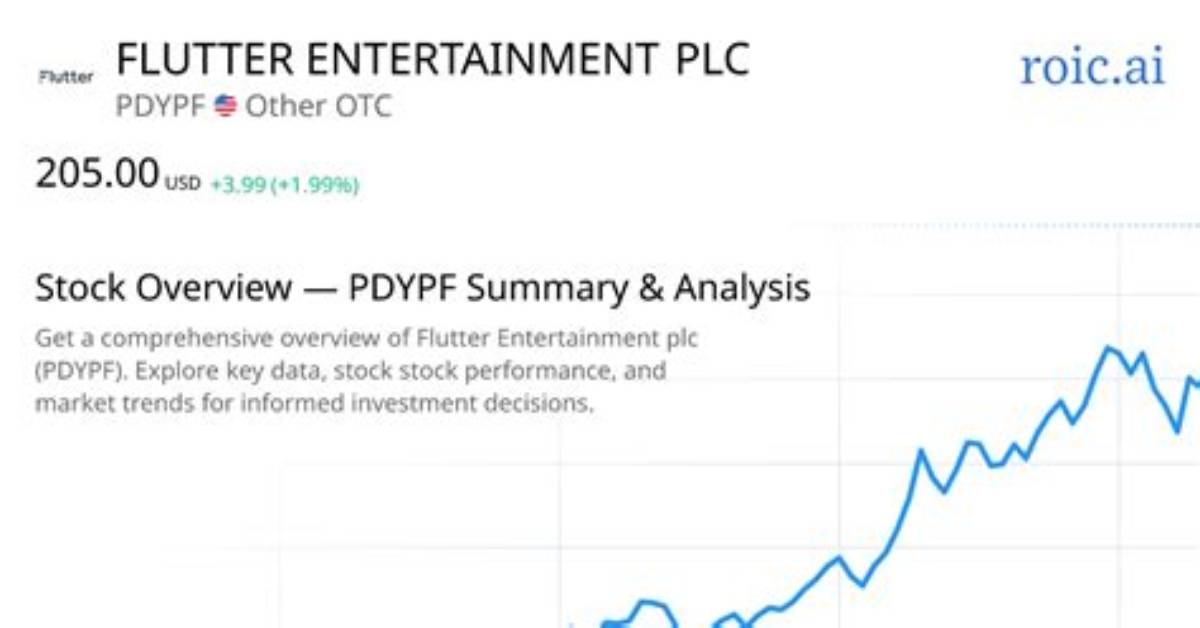 Pdypf Flutter Entertainment Plc Compare