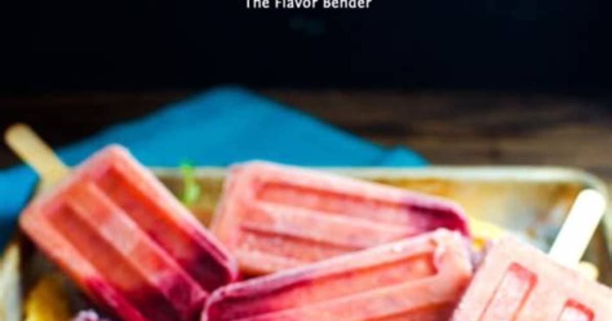 Peach Melba Popsicles