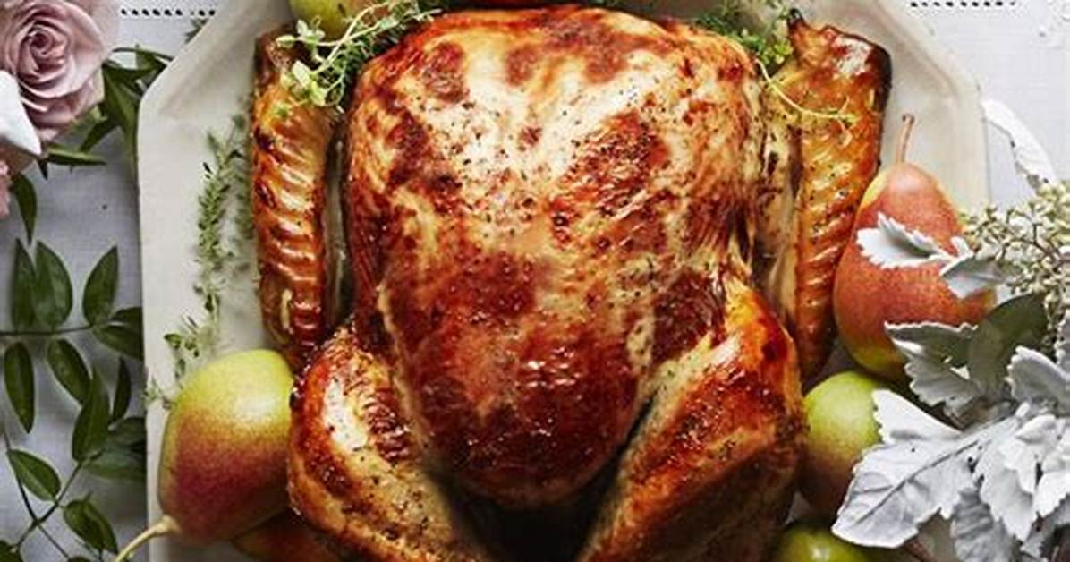 Pear-Thyme Brined Turkey