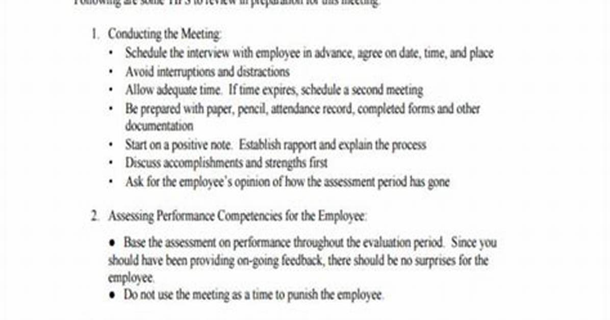 Performance Assessment Examples - How to Discuss