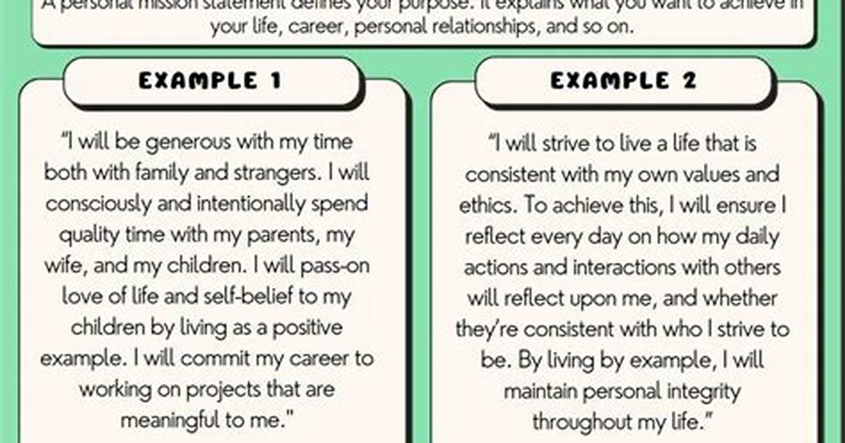 Personal Mission Statement