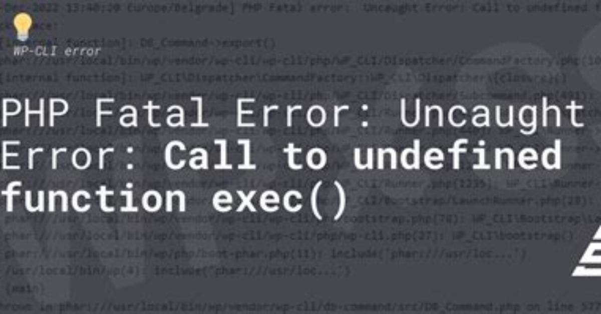 Php Call to Undefined Function