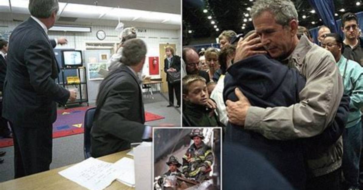 Pictures Show Moment George Bush Learned About 9/11 in School Classroom