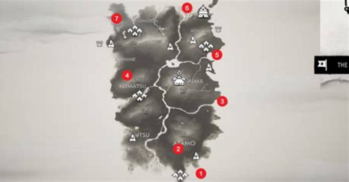 Pillars of Honor, Ghost of Tsushima Points of Interest